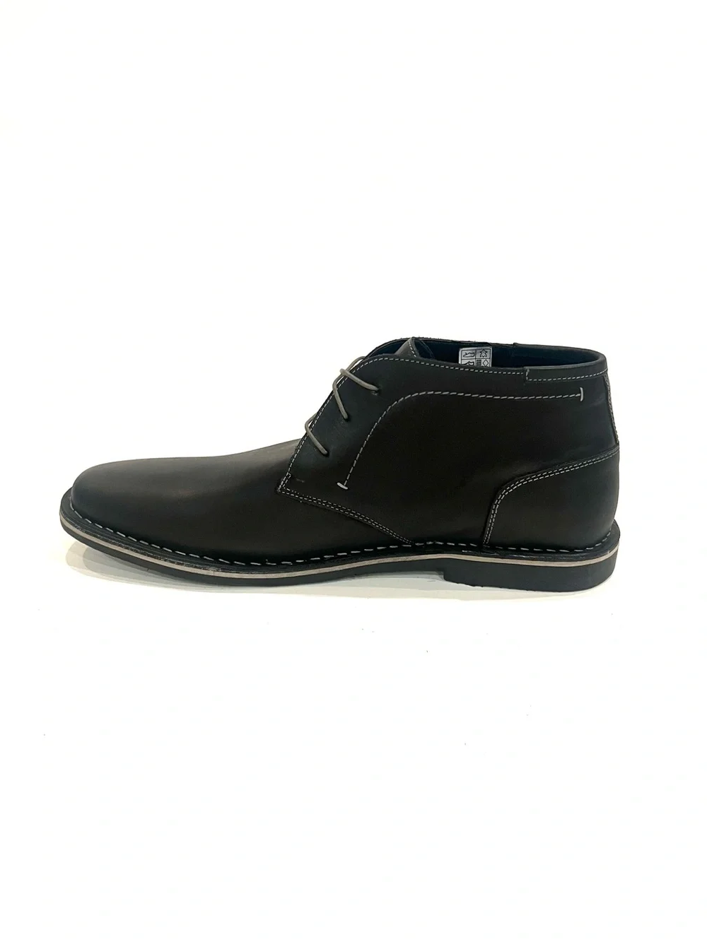 Steve Madden Harken Black Leather Chukka Lace Up Boots Mens 17 NEW